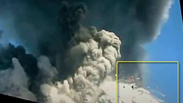 south tower exploding projectile
