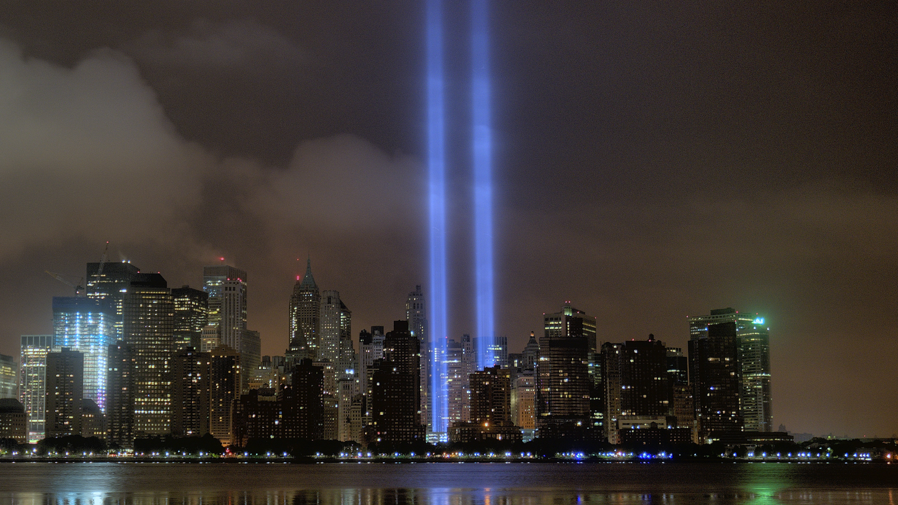 9 11 11 WTC Tribute In Light from Jersey City, NJ 1760x990 copy