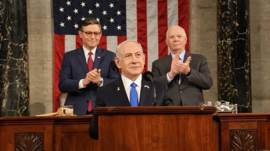 Benjamin Netanyahu addresses the 118th United States Congress
