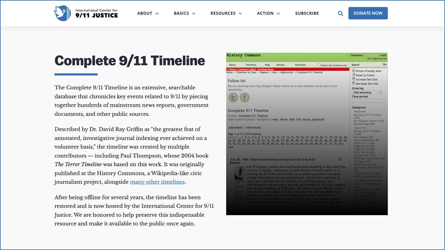 Complete 911 Timeline banner border
